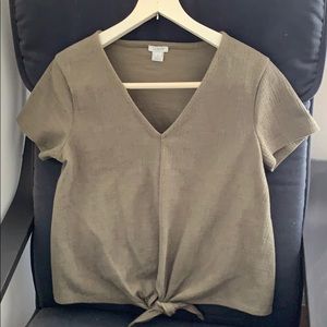 J.Crew V-neck short sleeve shirt